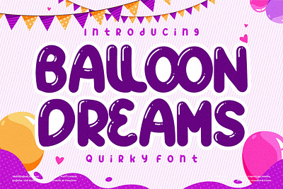 BALLON DREAMS - Quirky Handwritten Font app branding design icon illustration logo minimal typography ui ux vector web