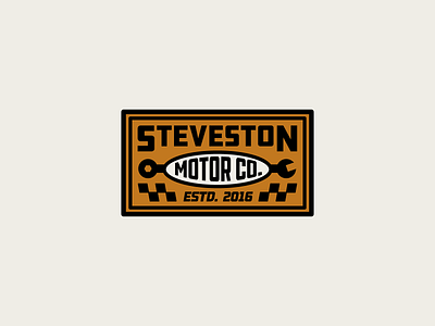 Motor Co. Branding alberta badge brand brand identity branding canada car classic cars design edmonton garage logo mechanic motor motorsport racing sticker tools wrench yeg