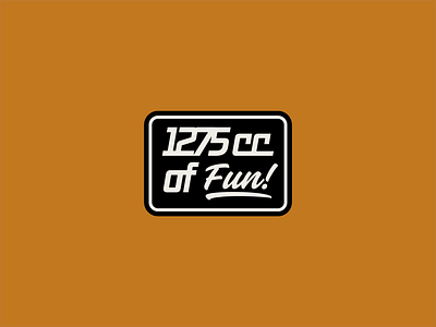 1275 cc of Fun! alberta automotive badge brand canada cars classic cars craft design edmonton fun garage logo mechanic mini cooper motorsport sticker typogaphy yeg