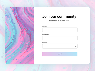 Sign Up Form design figma modal sign up sign up form ui ux web web design website
