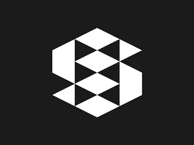 Letter S Logo angles brand branding geometric geometry icon identity industrial letter s logo mark s stacked symbol triangles