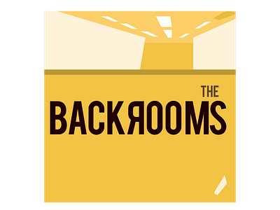 The Backrooms design graphic design typography vector