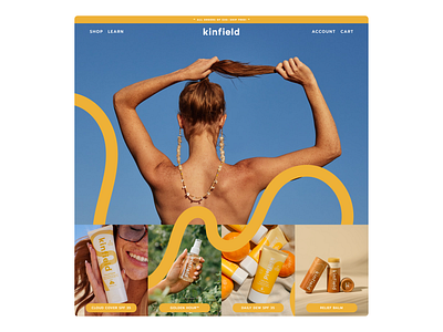 Kinfield → E-commerce Redesign ⚡️ branding design ecommerce figma graphic design illustration logo ui ux vector