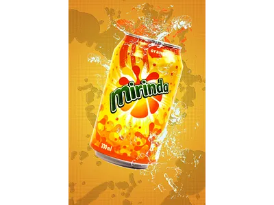 Mirinda poster branding design illustration
