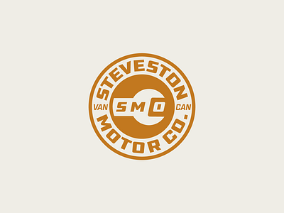 Motor Co. Branding alberta badge brand brand identity canada craft design edmonton garage gold logo mechanic sticker tools vancouver yeg