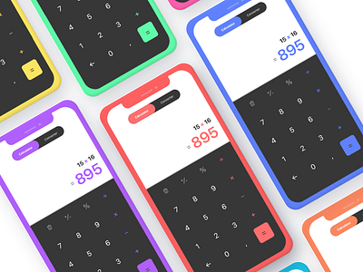 UI Challenge #004 • Calculator app calculator challenge daily flat ios iphone mobile sketch ui ux