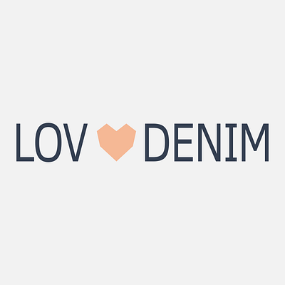 Logo para a loja Lov Denim brand brand design brand identity design logo logo design