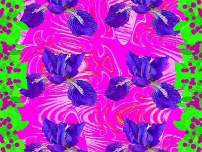 Ayame Psychedelic 1 collage flower graphicart graphicdesign park photoshop psychedelic