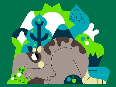 ANIMAL character design color palette flat illustration ilustración jhonny núñez vector