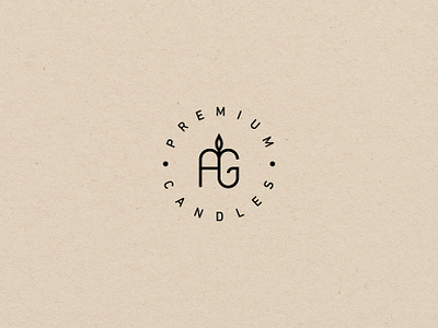 AG Candles | Brand Identity branding candles design icon logo minimal