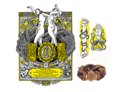 Illustration for Argentine museums brand identity brazalet character art characterdesign comicart draw emiliano raspante illustration illustration art museo pen art