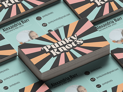 Punky Knots Rebrand adobe badge badge design brand branding branding design design graphic design logo merch