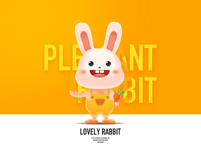 lovely rabbit branding illustration ui