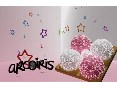 Arcoiris 3 3d modeling branding design