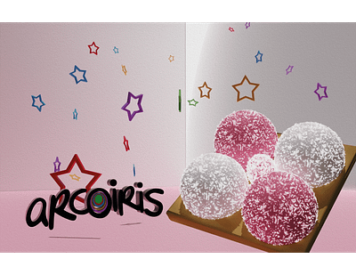 Arcoiris 3 3d modeling branding design