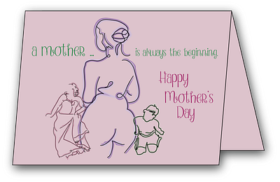 Mother s Day Card abstract card design design graphicdesign illustration lineart out of the box typography vector