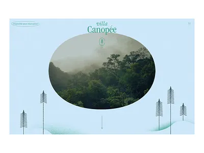 Villa Canopée - Prototype concept housing initial interactivity loader onepager prototype prototype animation rental ui ui design ux video web design