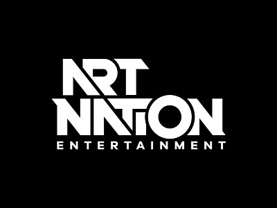 Art Nation Wordmark brand identity branding entertainment identity logo myanmar typography wordmark