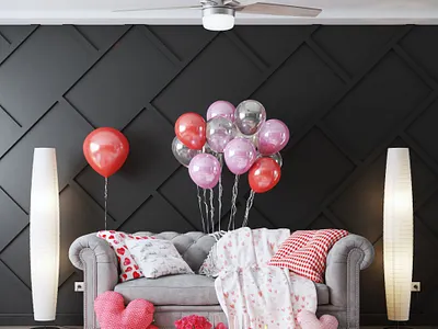 Valentines day Theme 3d floor plan 3d modeling architecture architecture design interior