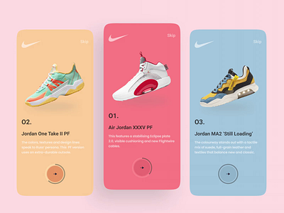 Nike App Onboarding Design app clean interface minimal mobile mobile app mobile apps mobile ui mobileapp mobileappdesign mobileapps onboarding onboarding ui ui uiux ux ux ui design