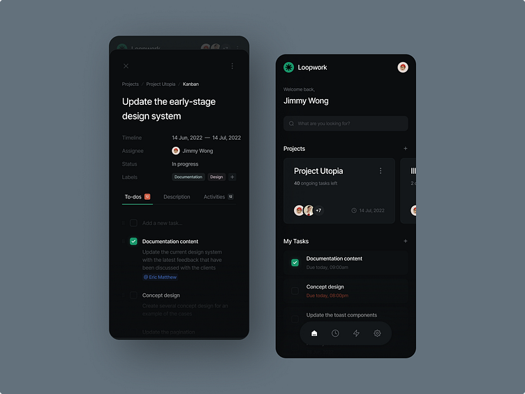 Loopwork — Project Management Mobile App by Satria Nayottama for ...