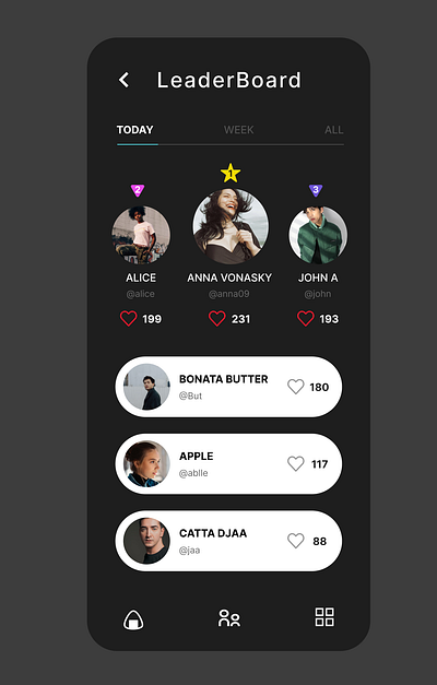 #DailyUI :: 019 Leaderboard dailyui dailuui 019 leaderboard