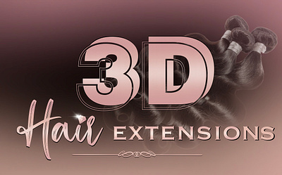 3D hair extensions beauty hair hairextension logo logodesign logodesigner logos makeup women