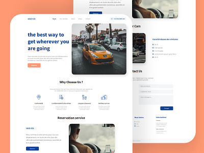 ugo co design landing page taxi taxi service taxi service landing page travel ui ui design ux web