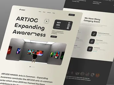 IVENT - Events Ticketing Website art design event landing page music show ticket ui ui design uiux web design website