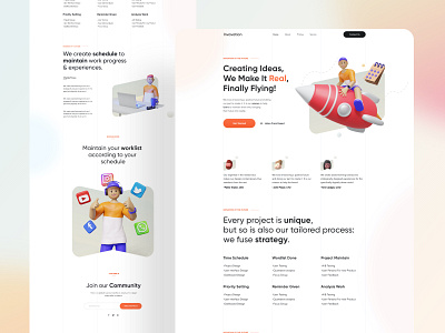 Landing page agency agency website business businesscard design digital agency header illustration illustrations innovation typography ui ui ux uiux userinterface ux web webdesign website website design