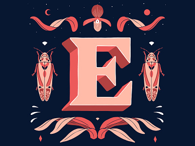 E - 36 Days of Type 36daysoftype 36daysoftype21 customlettering graphic design handlettering illustration lettering lettering art lettering artist type typography