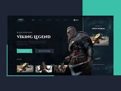 Assassins Creed - Valhalla: Ui Concept #Sketch #Principle game motion design principle ubisoft ui ui design ui designer uidesign uiux user interface user interface design userinterface ux webdesign website