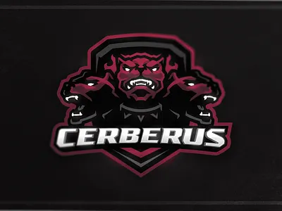 Cerberus Mascot Logo angry art branding cerberus demon design devil dog e sports evil hell illustration logo mascot mascot logo vector