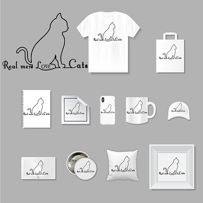 real man love cats design amazon branding cats graphic design illustration logo minimal print design t shirt design top typography vector world