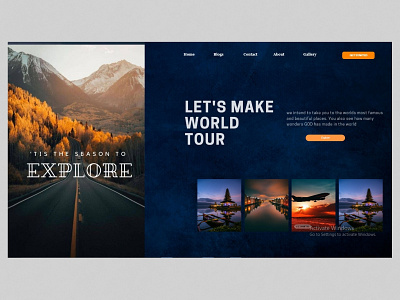 Travel website tour travel trip ui ux website wedesign