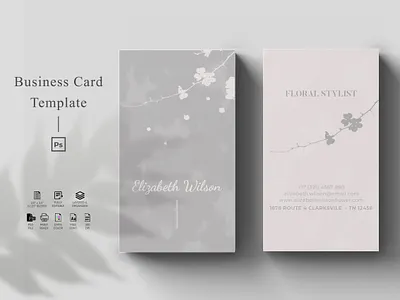 Flower Business Card - Vol.08