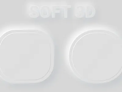 Soft 3d effects 3d design effect illustration soft 3d