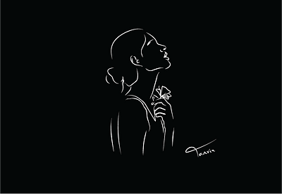 Female Silhouette Outline female illustrator feminine