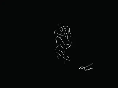 Sexy Female Silhouette Outline outline