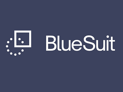 Blue Suit Modern Logotype Design blue blue background blue suit brand identity branding company company brand company logo creative creative design design logo logotype minimalistic design modern modern design typo typography design white white typography