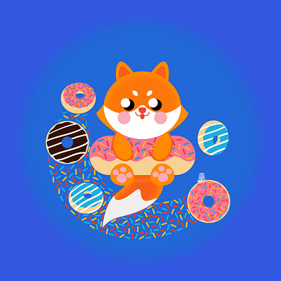 Donut Lovers art branding childrens illustration cute animals cute illustrations design illustration kawaii art mascot character mascot design vector