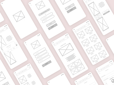 LO-FI wireframe for clothing donation app app app design application basic design lo fi low fidelity mobile app mobile app design mobile design mobile ui prototype uidesign uiux wireframe