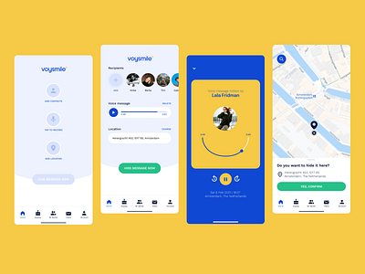 voysmile | Send smiles to anyone, anywhere. app design social media design ui ux voysmile