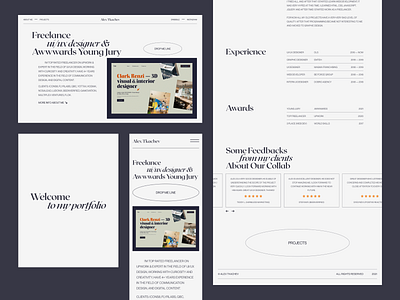 Alex Tkachev Folio 2021 — NOW LIVE 2021 2021 trend 404 404page awwwards design interaction minimal portfolio portfolio design portfolio page portfolio site portfolio website ui ui elements uidesign ux web web design website