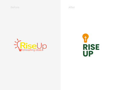 Riseup rebrand agency flat logo logo design rebrand responsive simple social enterprise