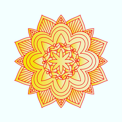 New Mandala Art art artwork branding creative design design designer floral graphicdesign illustration leaf logo logo design logodesign mandala mandala art mandala design mandalaart mandalorian vector yellow