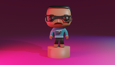 Custom Funko PoP 3d 3d animation 3d art 3d artist 3d modeling blender blender 3d blender3d blender3dart blendercycles eevee eeveerender funko pop popart