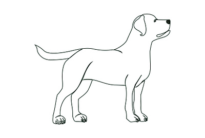Dog again one line art branding china design fiverr flyer icon illustration line art logo one line art poster ui ux vector