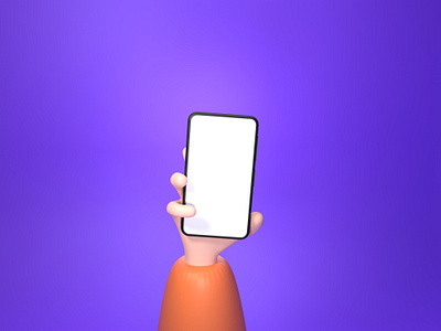 3d hand with phone 3d art 3d hands 3d illustration character design hand with phone illustration illustration ux ui