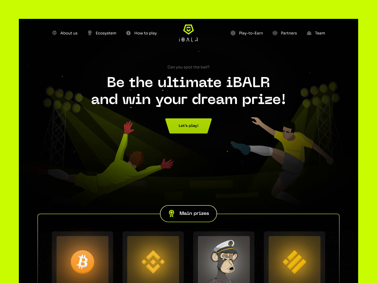 iBALR Crypto NFT game website app by Anatoliy Demyanchuk for Demyanchuk Art  Team on Dribbble
